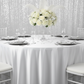 birthday setup using Satin 120" Round Tablecloth - White

