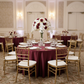 Satin 132" Round Tablecloth - Cabernet