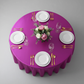 Satin 132" Round Tablecloth - Magenta Violet | charger plate | dinner plate | wine goblet |