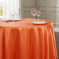 Satin 132" Round Tablecloth - Orange
close up detail 