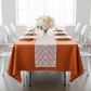 Satin Rectangular 60"x120" Tablecloth - Burnt Orange