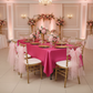 Satin Rectangular 60"x120" Tablecloth - Fuchsia