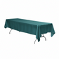 Satin Rectangular 60"x120" Tablecloth Peacock angled view