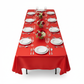 Satin Rectangular 60"x120" Tablecloth - Red