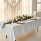 baby shower setup with Satin Rectangular 60"x120" Tablecloth - White