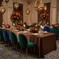 moroccan banquet setup with Satin Rectangular 90"x132" Tablecloth - Chocolate Brown