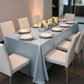 Satin Rectangular 90"x132" Tablecloth - Dusty Blue