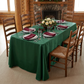 Forest green satin winter dinner table