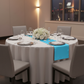Satin Table Runner - Aqua Blue