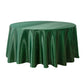 Satin 132" Round Tablecloth - Forest Green