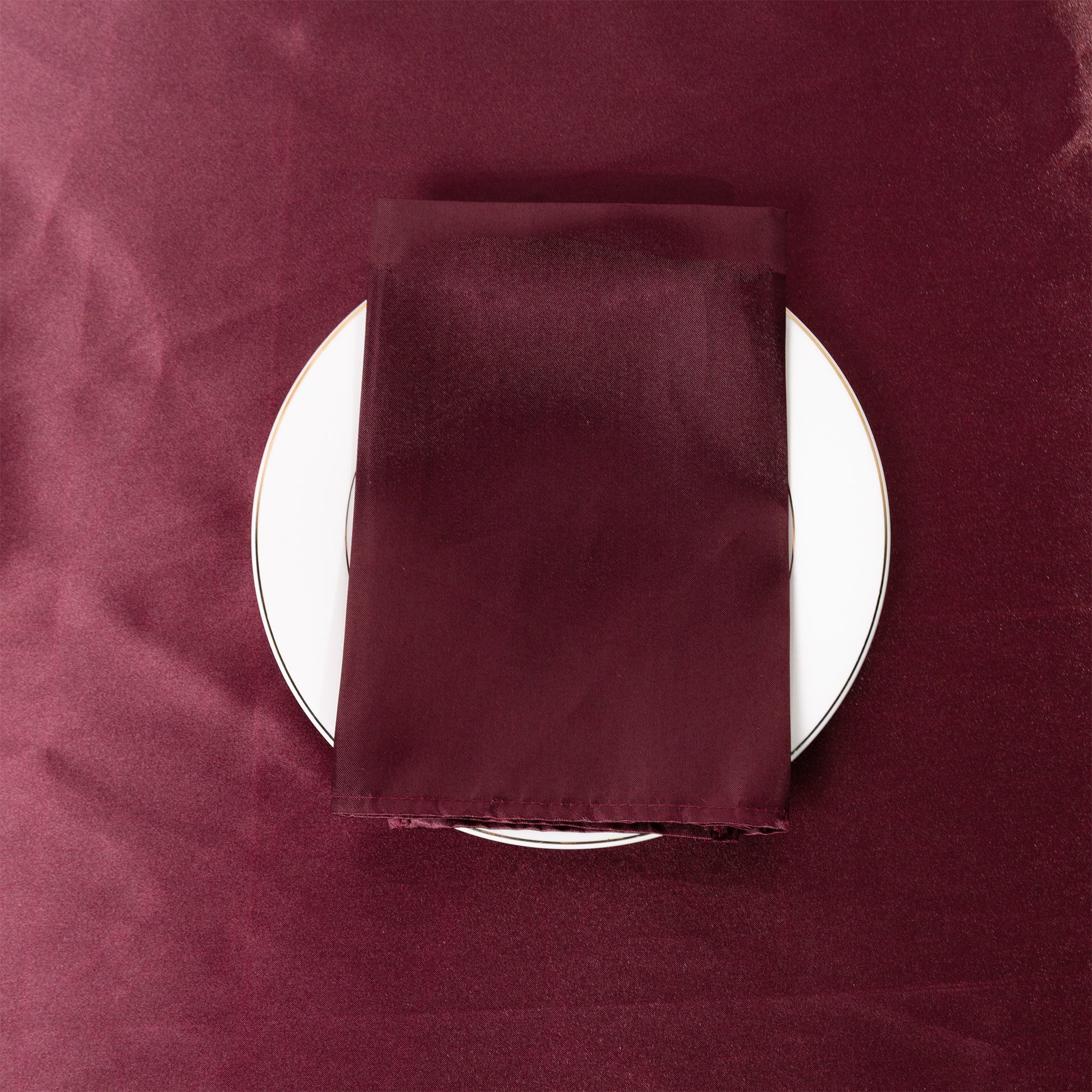 Satin Napkin 20"x20" - Cabernet