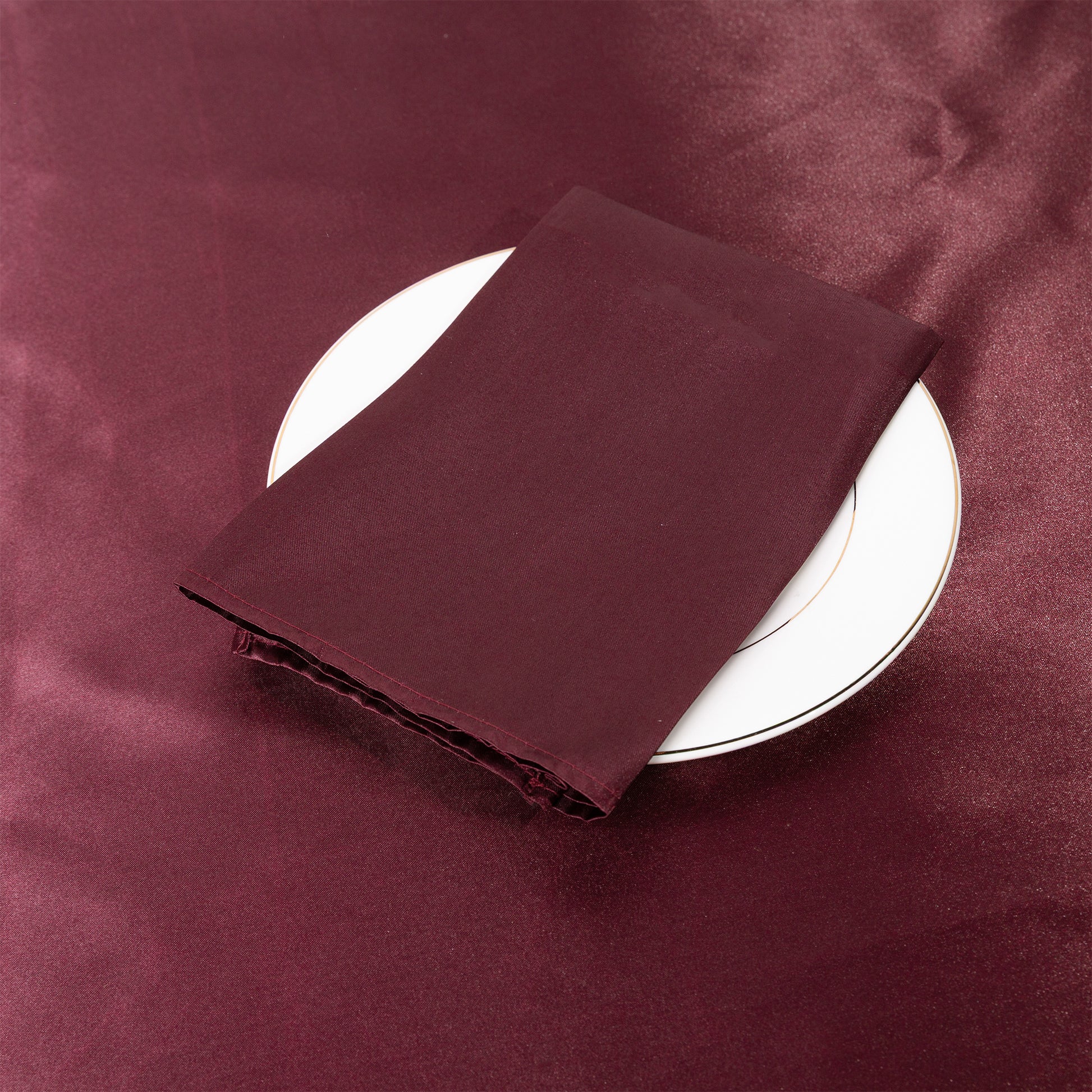 Satin Napkin 20"x20" - Cabernet