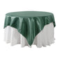 Square 90"x90" Satin Table Overlay - Eucalyptus