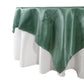 Square 90"x90" Satin Table Overlay - Eucalyptus