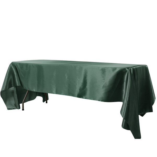 Satin Rectangular 60”x120” Tablecloth Eucalyptus | CV Linens™