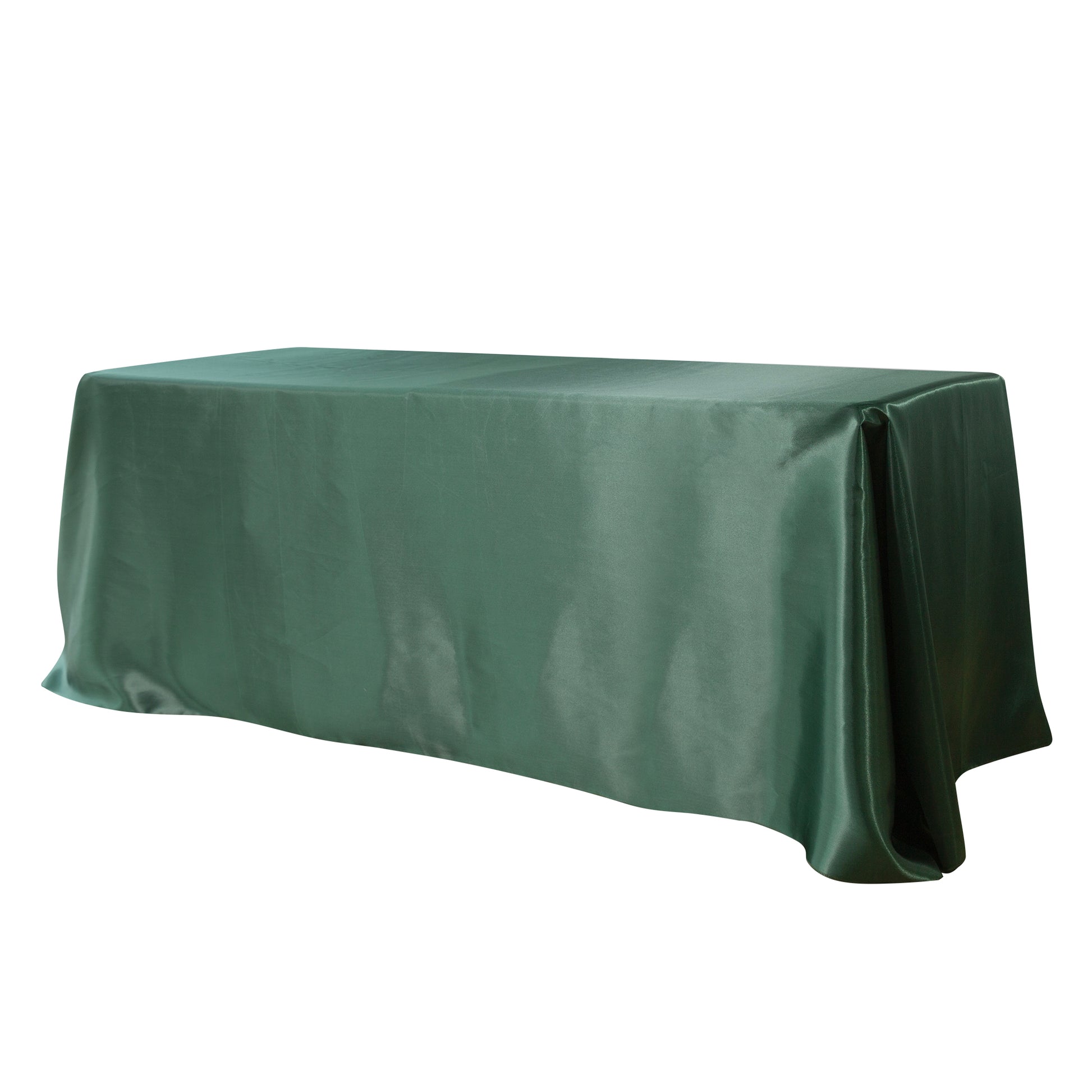 Satin Rectangular 90"x132" Tablecloth - Eucalyptus