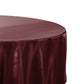 Satin 120" Round Tablecloth - Cabernet