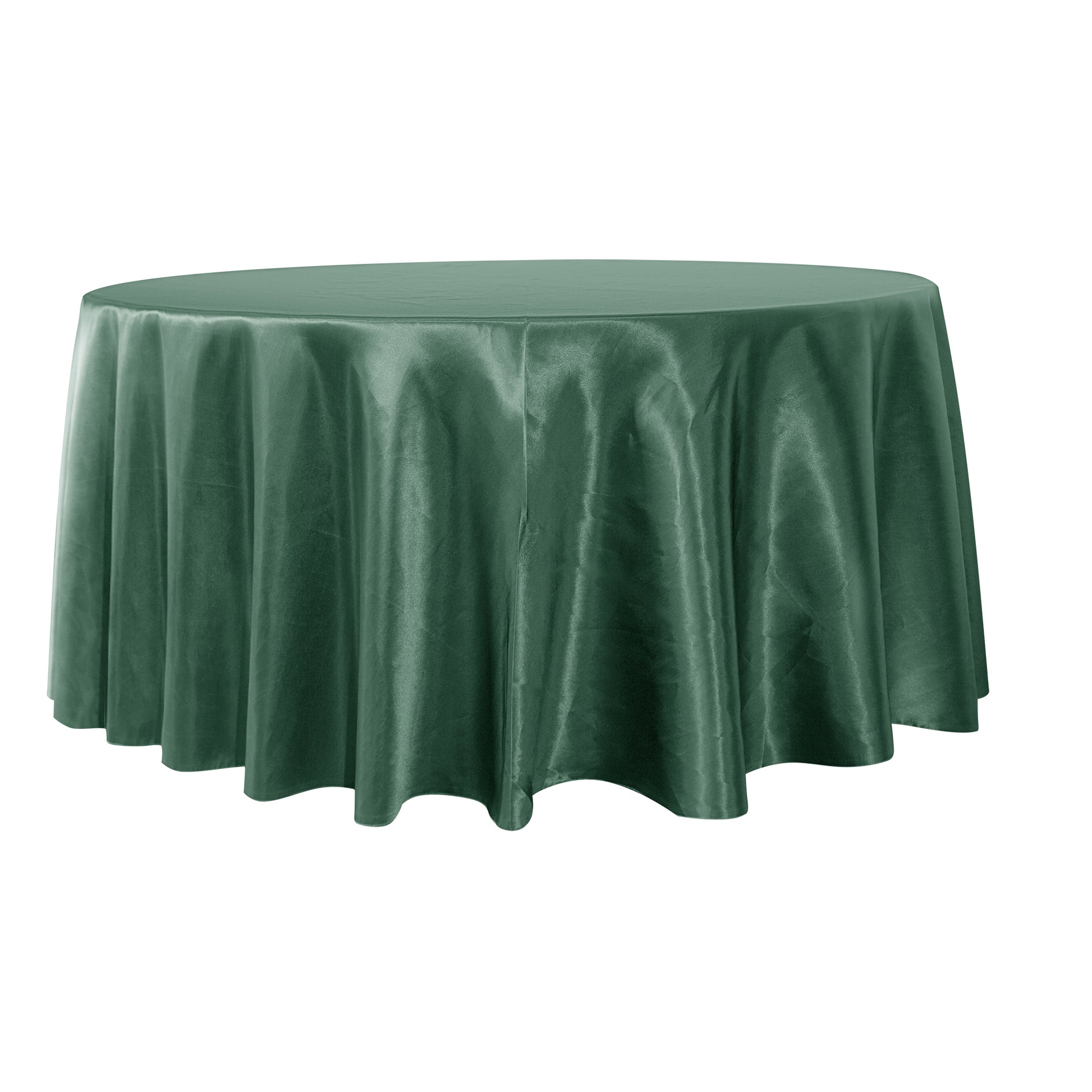 Satin 108" Round Tablecloth - Eucalyptus