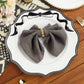 Scalloped Bow Acrylic Charger Plate Black 
