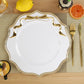 Scalloped Bow Acrylic Charger Plate Gold - CV Linens