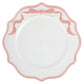 Scalloped Bow Acrylic Charger Plate Pink - CV Linens