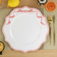 Scalloped Bow Acrylic Charger Plate Pink - CV Linens 