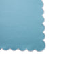4 pc/pk Scalloped Edge Linen Napkin - Baby Blue/White Trim