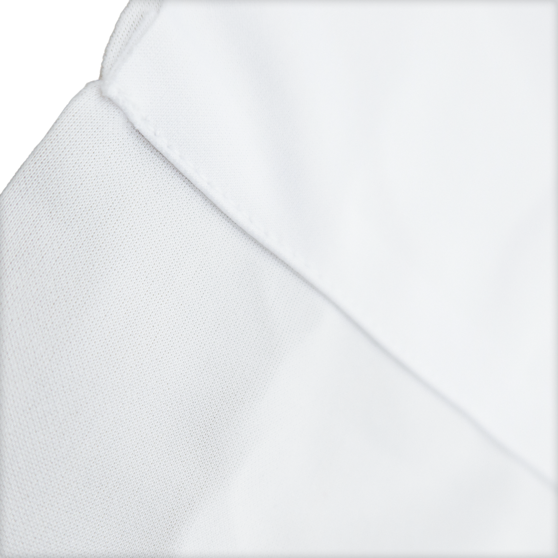 Scuba 10ft H x 118" W Drape/Backdrop Curtain Panel Flame Retardant (FR) White 4" pocket close up