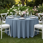 Scuba 120" Round Tablecloth - Dusty Blue