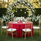 Scuba 120" Round Tablecloth - Red