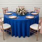 Scuba 120" Round Tablecloth - Royal Blue
