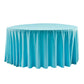 Scuba 120" round tablecloth turquoise front view