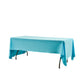 Scuba 60"x120" Rectangular Tablceloth Turquoise angled view
