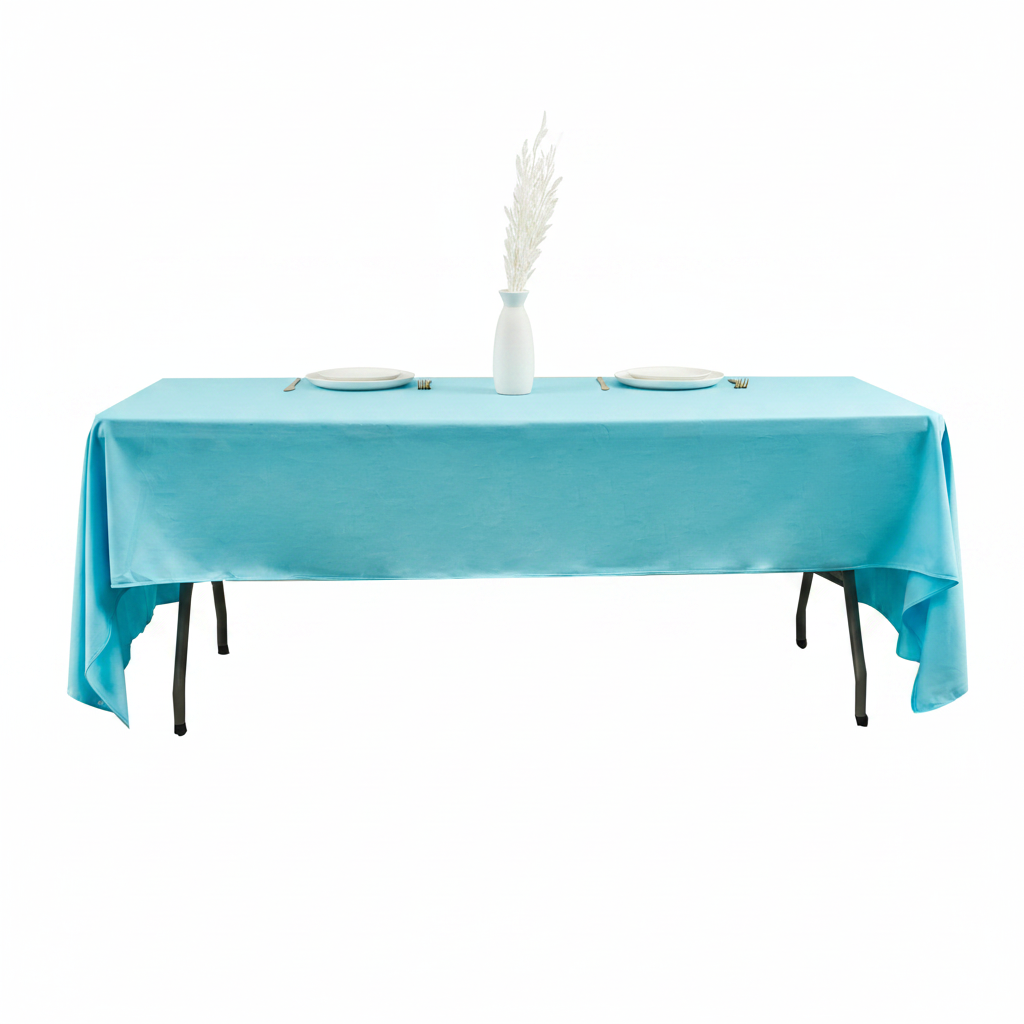 Scuba 60"x120" Rectangular Tablecloth - Turquoise