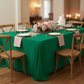 Scuba 90"x132" Rectangular Oblong Tablecloth - Emerald Green