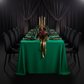 Scuba 90"x132" Rectangular Oblong Tablecloth - Emerald Green