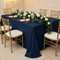 Scuba 90"x156" Rectangular Oblong Tablecloth - Navy Blue