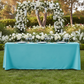 Scuba 90"x156" Rectangular Oblong Tablecloth - Turquoise