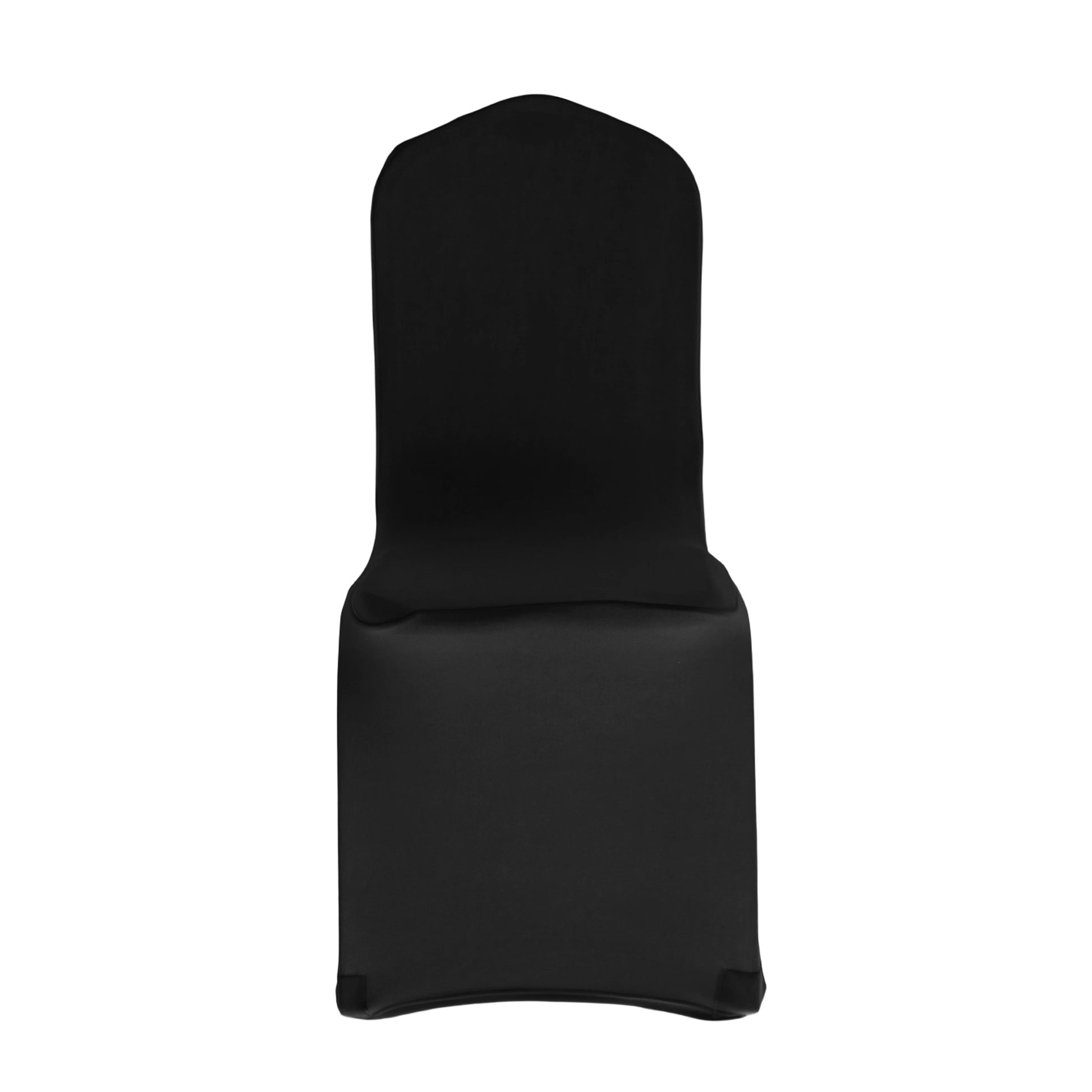Scuba Banquet Chair Cover Black  front view