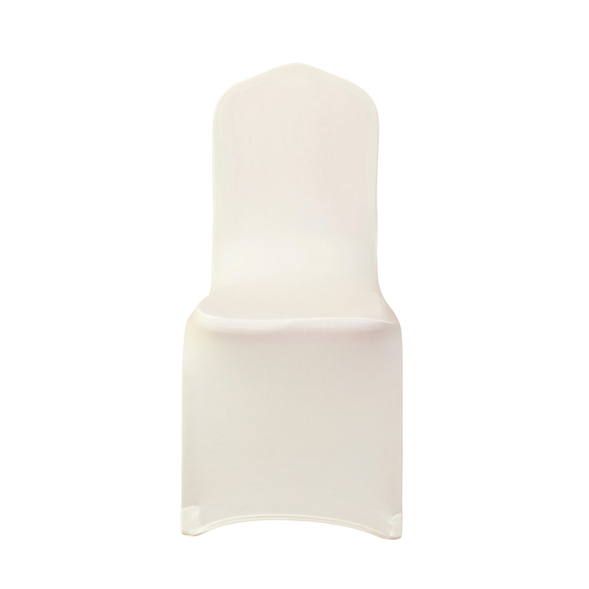 Scuba Banquet Chair Cover Ivory front view