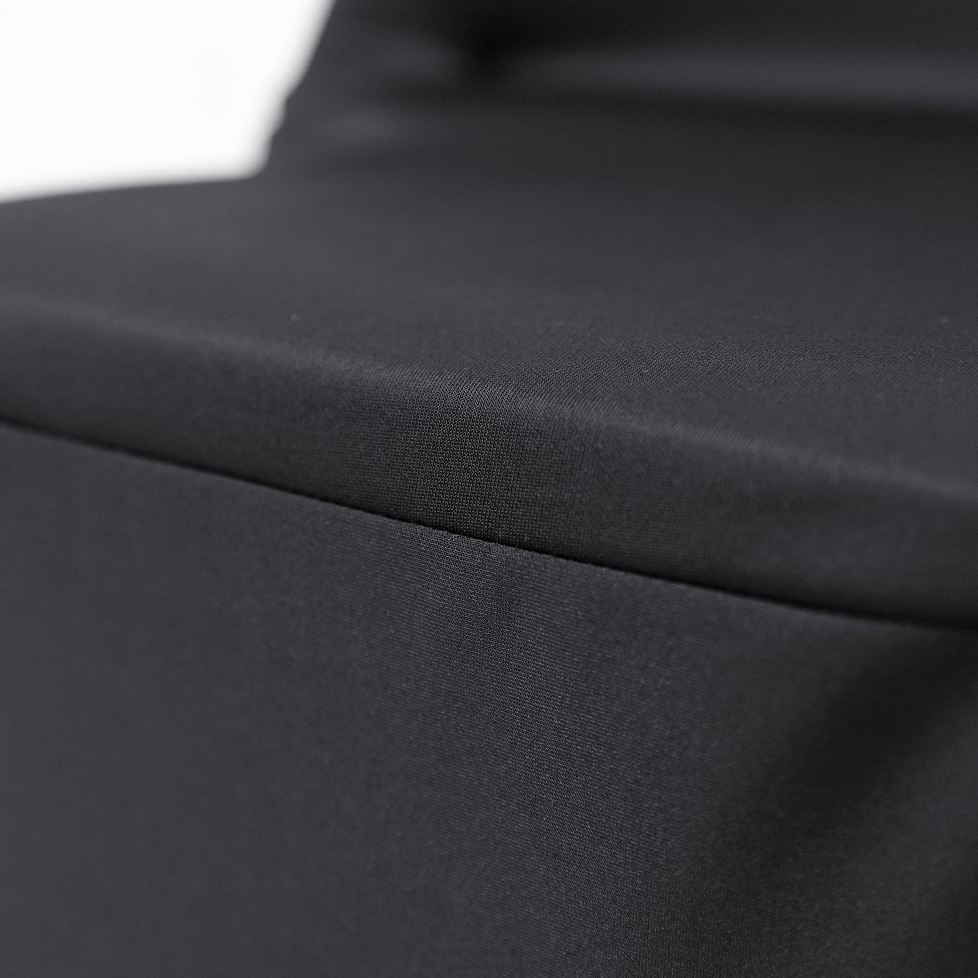 Scuba Folding Chair Cover Black seat view close up