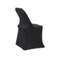 Scuba Folding Chair Cover Black back angled view