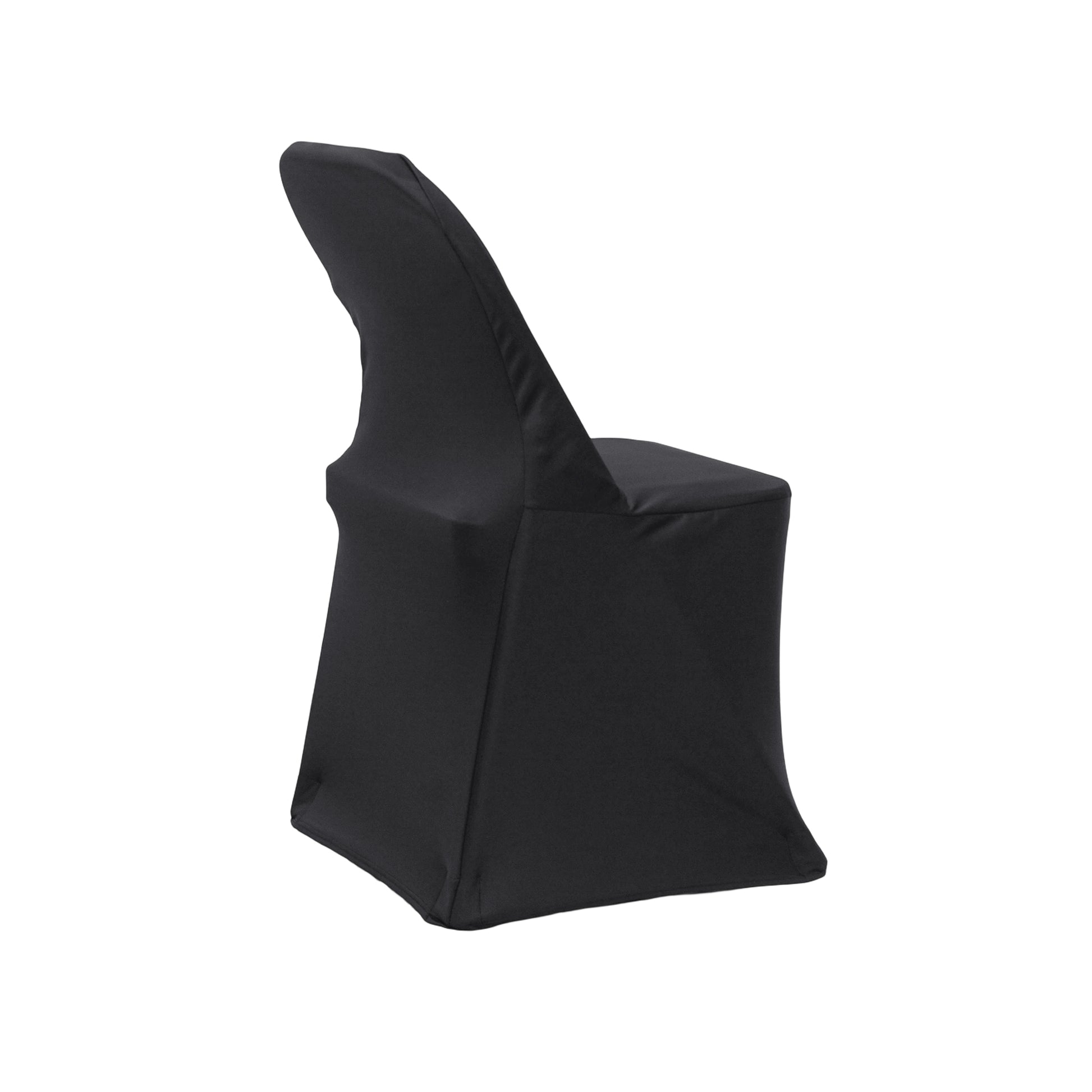 Scuba Folding Chair Cover Black back angled view
