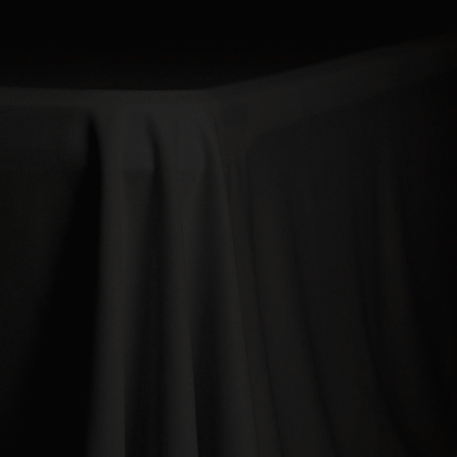 Scuba King 108"x156" Rectangular Tablecloth Black close up