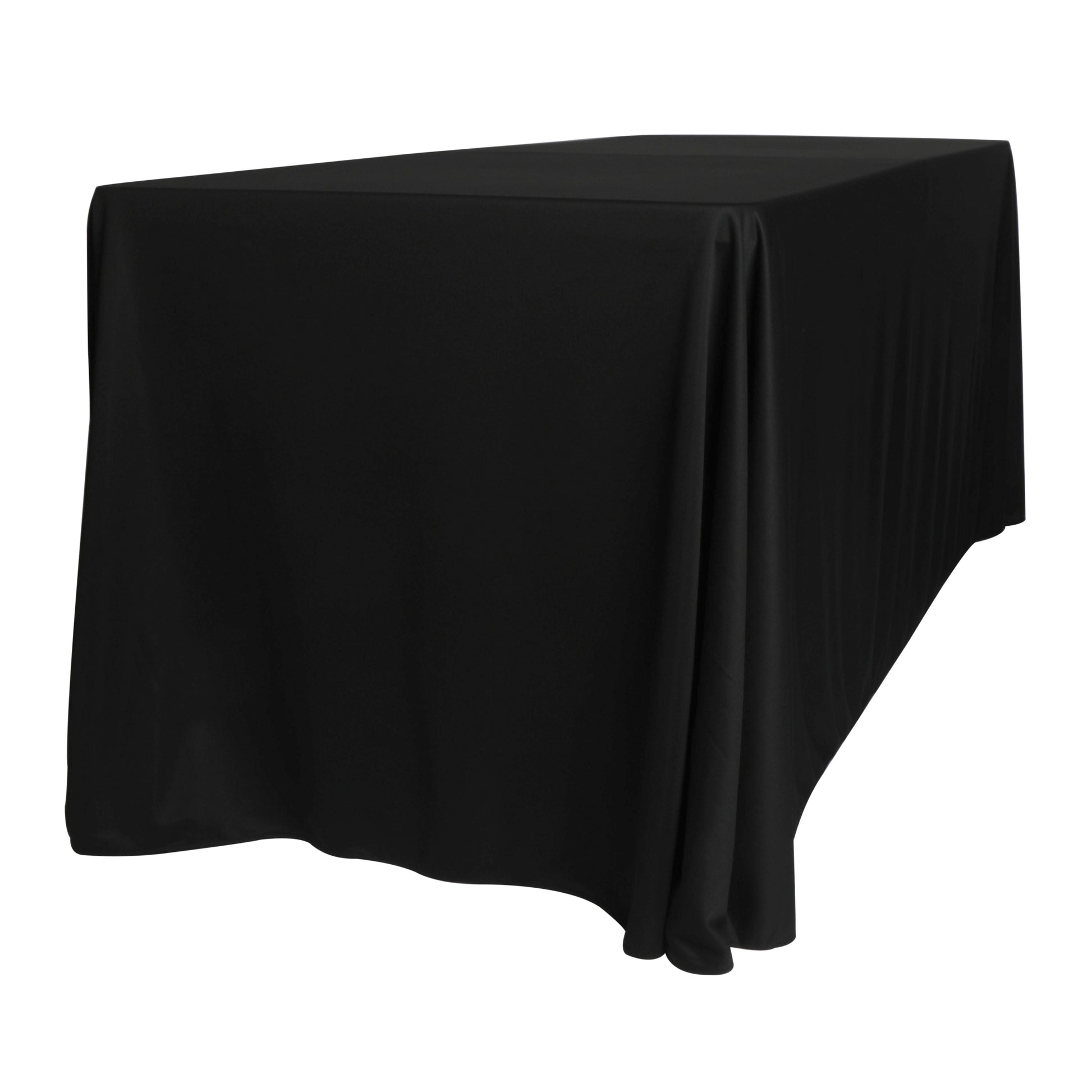 Scuba King 108"x156" Rectangular Tablecloth Black end view