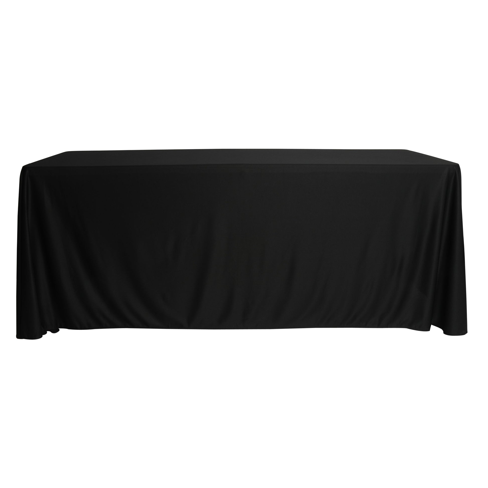 Scuba King 108"x156" Rectangular Tablecloth Black - CV Linens