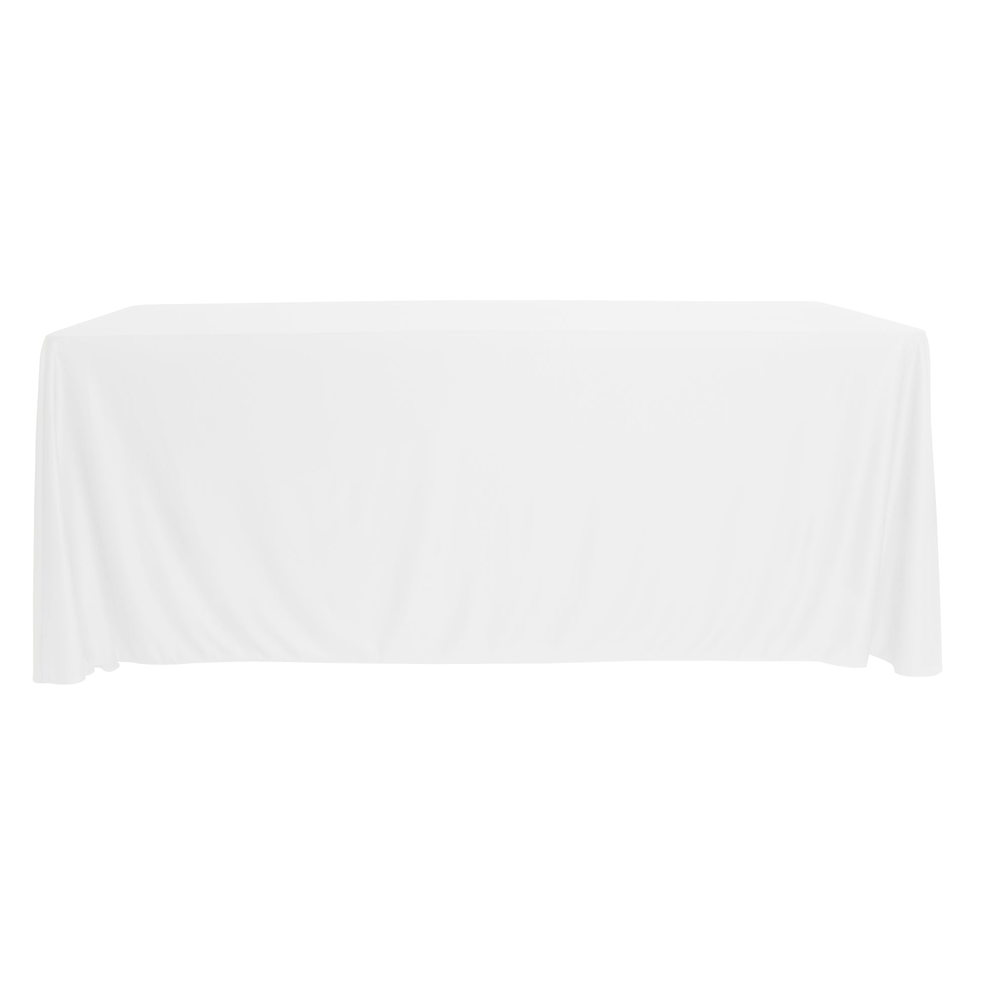 Scuba King 108"x156" Rectangular Tablecloth - White