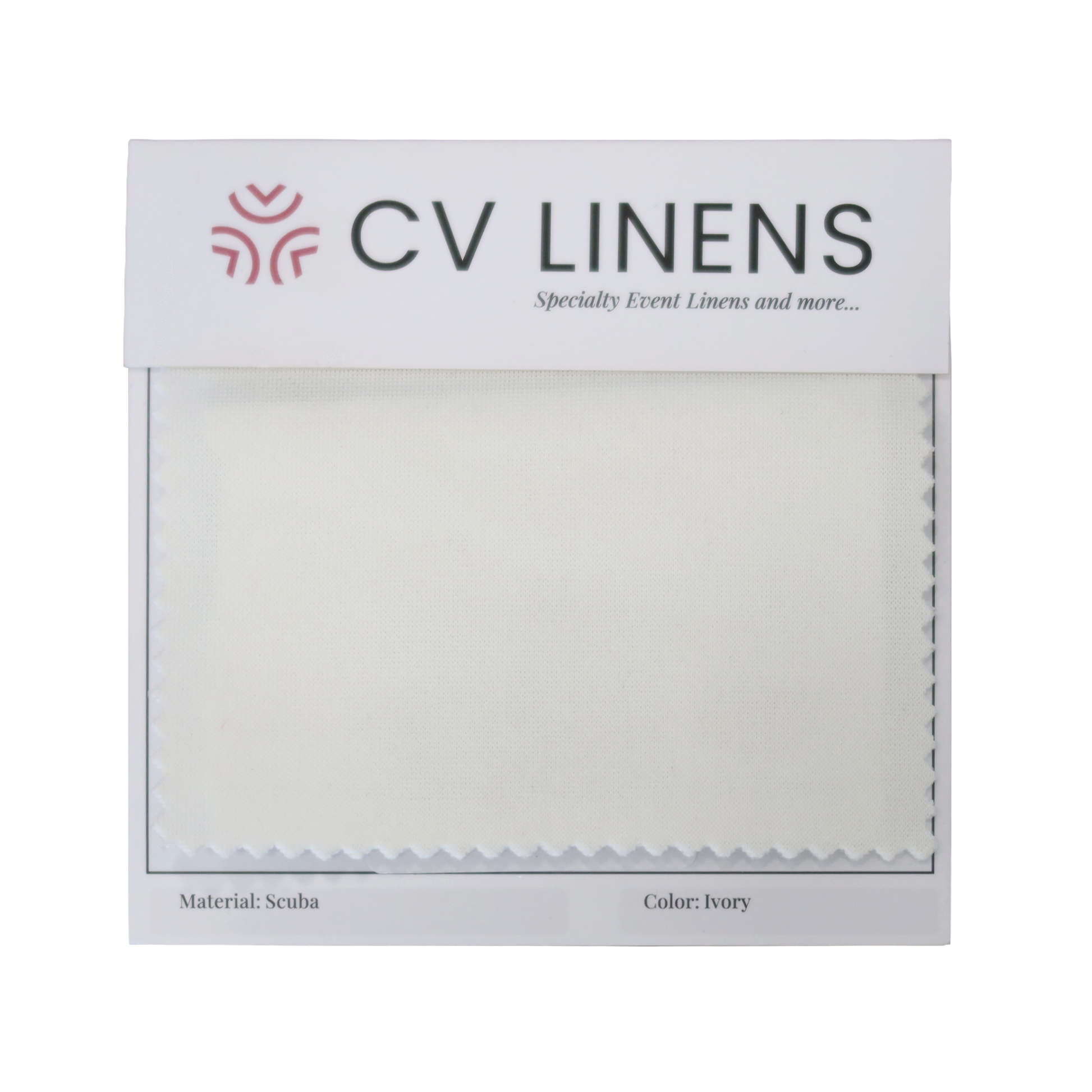 Scuba Swatch Card - Ivory