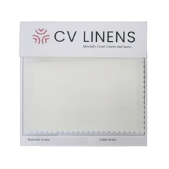 Scuba Swatch Card - Ivory - CV Linens™