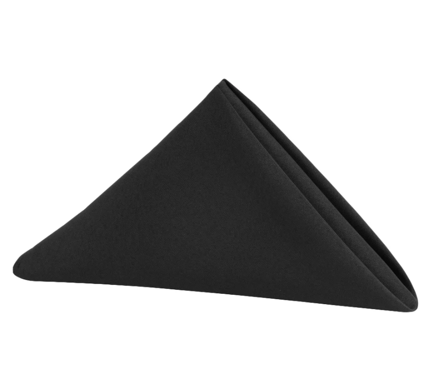Scuba Napkin 20"x20" (5 pcs/pk) - Black.